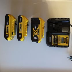 Dewalt Batteries And Charger 