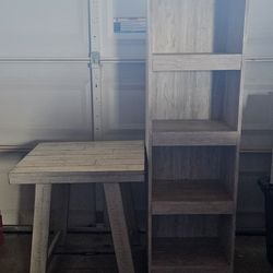 End Table & Book Shelf