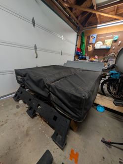 Rooftop tent & truck bed rack
