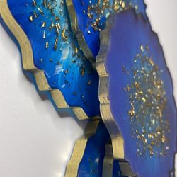 Resin Epoxy Geode Coasters 