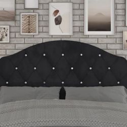 Rhinestone Black Headboard 