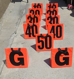 Champro Solid Weighted Football Yard Markers