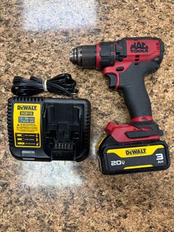 Mac Tools Cordless Drill with DeWalt Battery and Charger