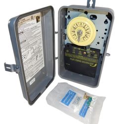 Intermatic T104R Steel Enclosure 208-277V DPST Multi Use Timer