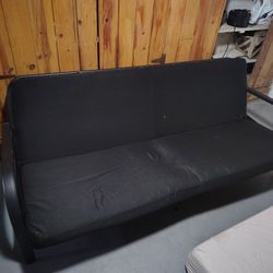 Black Futon Bed w/Frame Like New
