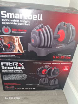 (2) FitRx Adjustable Dumbells (new in boxes)