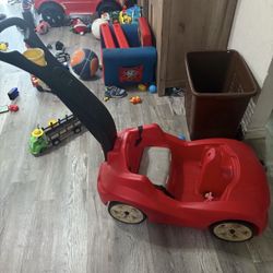 Carrito Rojo Para Pasear Niños 