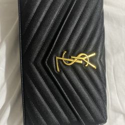 YSL Black And Gold Crossbody