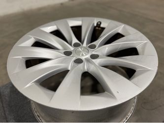 2020 Tesla Model X S OEM 20” Staggered Silver Wheels Rims and TPMS Sensors Slipstream 20x9.5 20x9