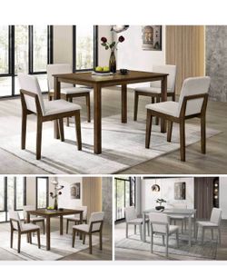 Dining table set with chairs