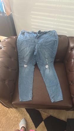 Fitted wax jeans