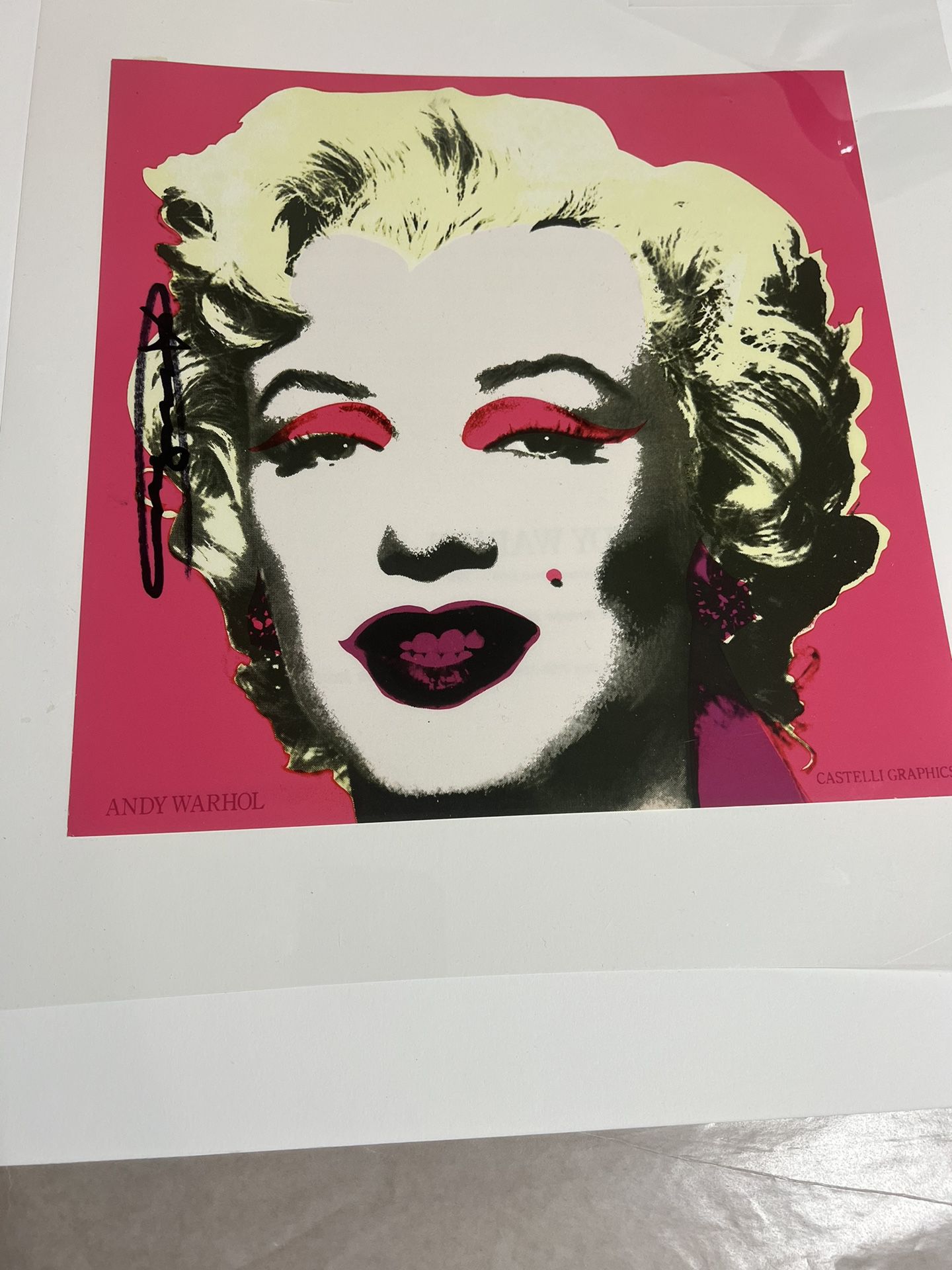 ANDY WARHOL - MARILYN, HAND SIGNED