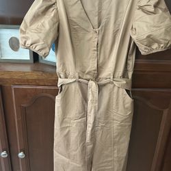 Tan Jumpsuits 