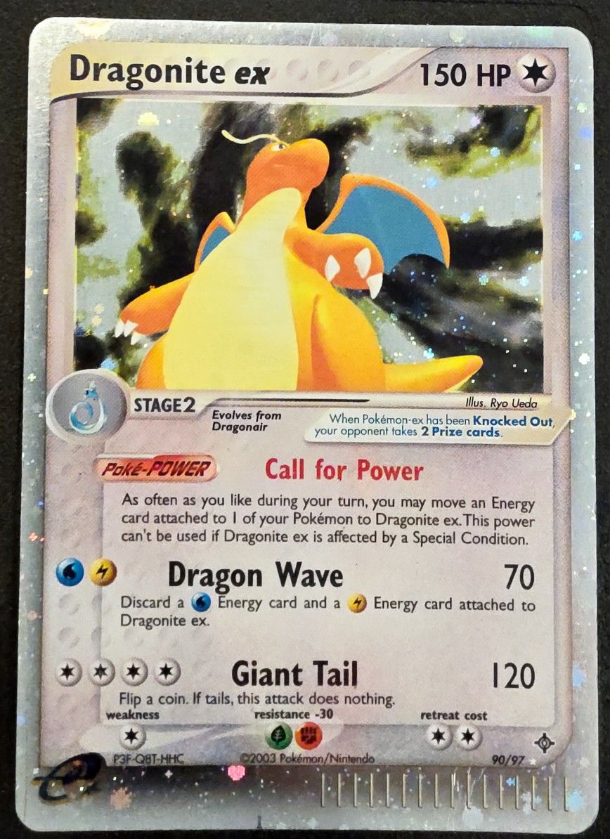 Dragonite ex 90/97 E Reader Pokemon Card 