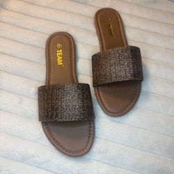 Team Woven Slide Sandals Size 7