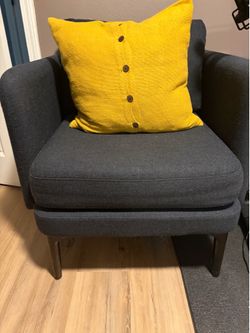 West Elm Auburn Chair, Ink Blue
