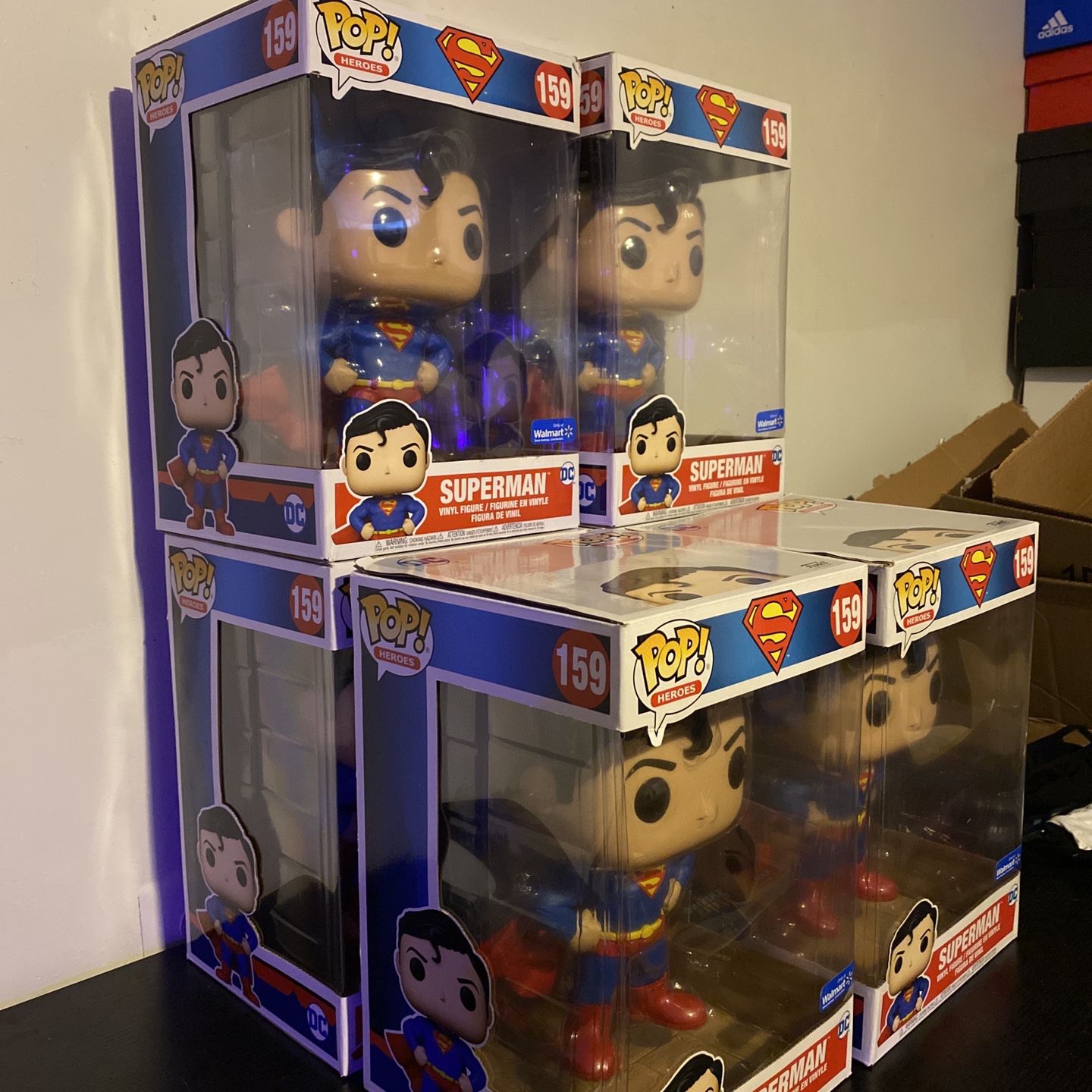 Funko Pop! Superman #159 Chase & Regular 10in Walmart Exclusive!