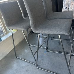 4 Grey Barstools