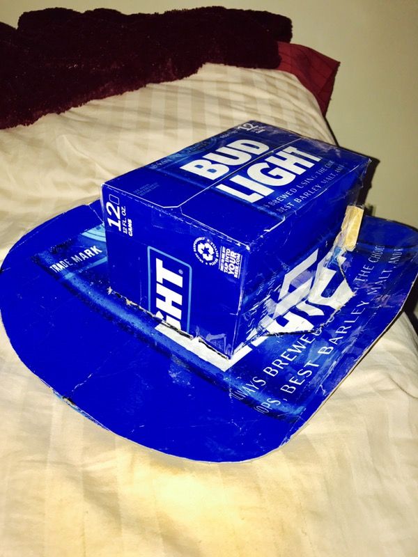 Bud light cowboy box hat