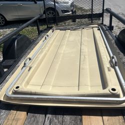 Universal Extended 85” Tan Golf Cart Roof Like New 