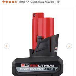 Milwaukee M12 5.0 HP Battery 