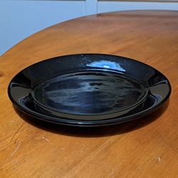 serving plate Black 12 1/2 in by 9 in
