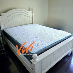 NEW QUEEN MATTRESS WITH BOX SPRING 2PC. BED FRAME ISN'T AVAILABLE