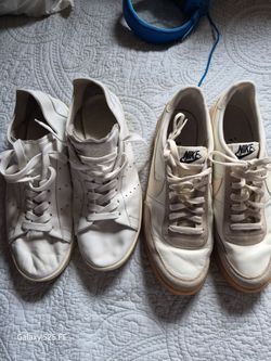 Nike White Low-Top Sneakers with Gum Sole