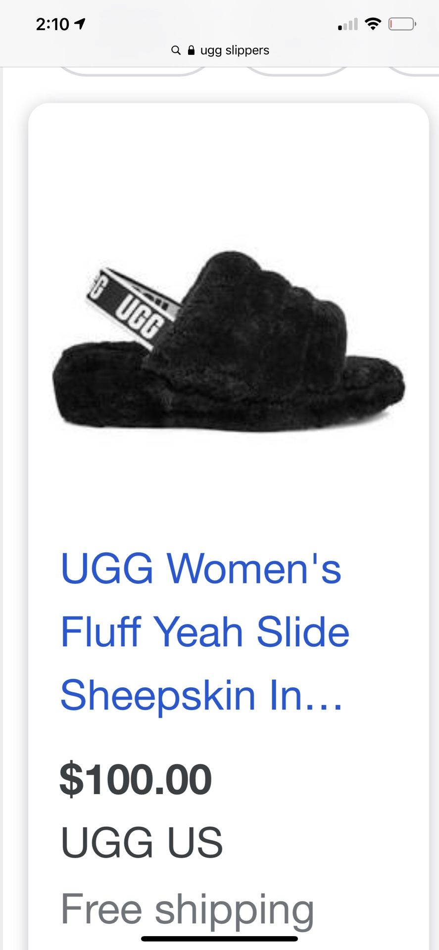 Uggs Fluff Yea Slippers Size4