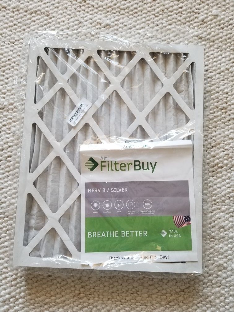 AC AIR FILTERS 16X20x1 - OPEN BOX - PACK OF 2- BRAND NEW