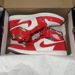 SZ 11 - Jordan 1 Mid Barcelona Red