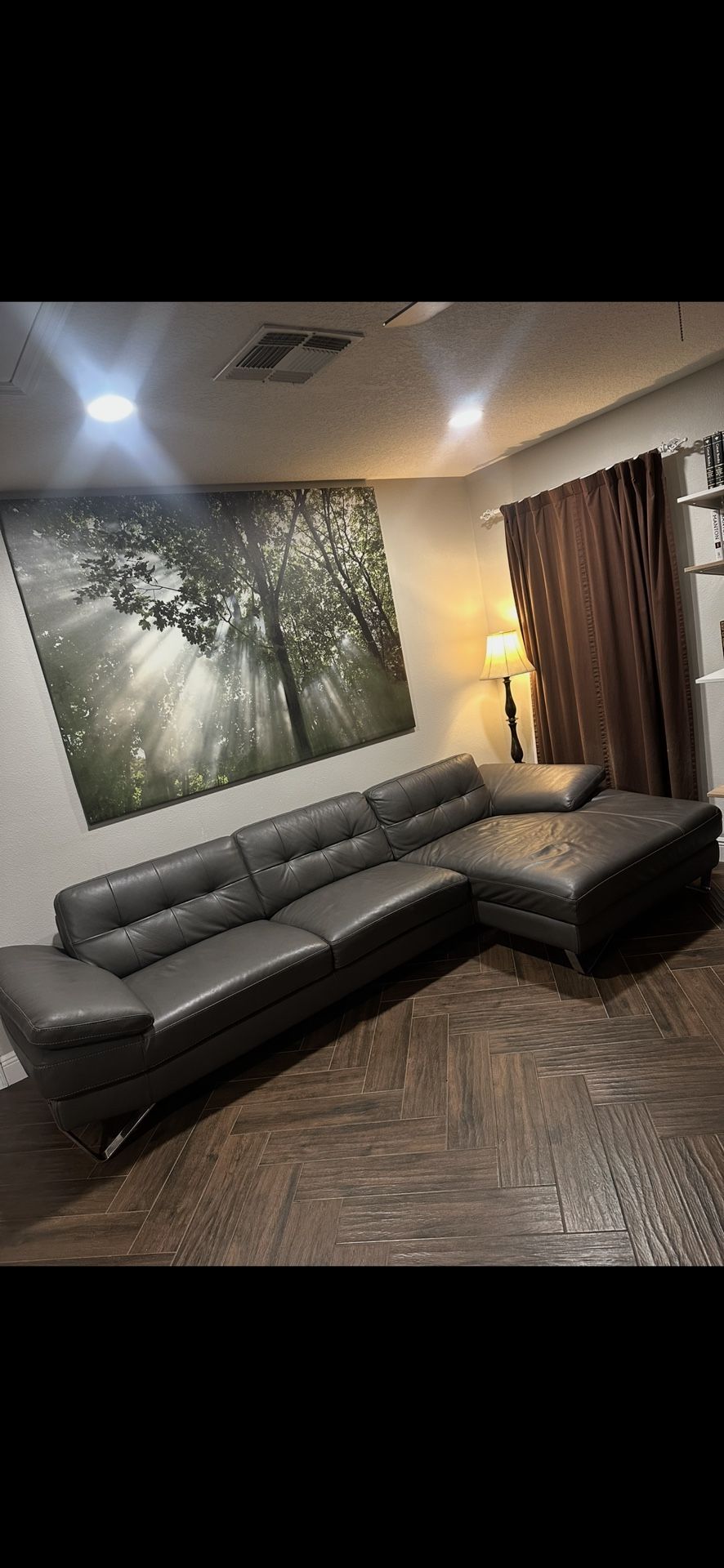 Leather couch