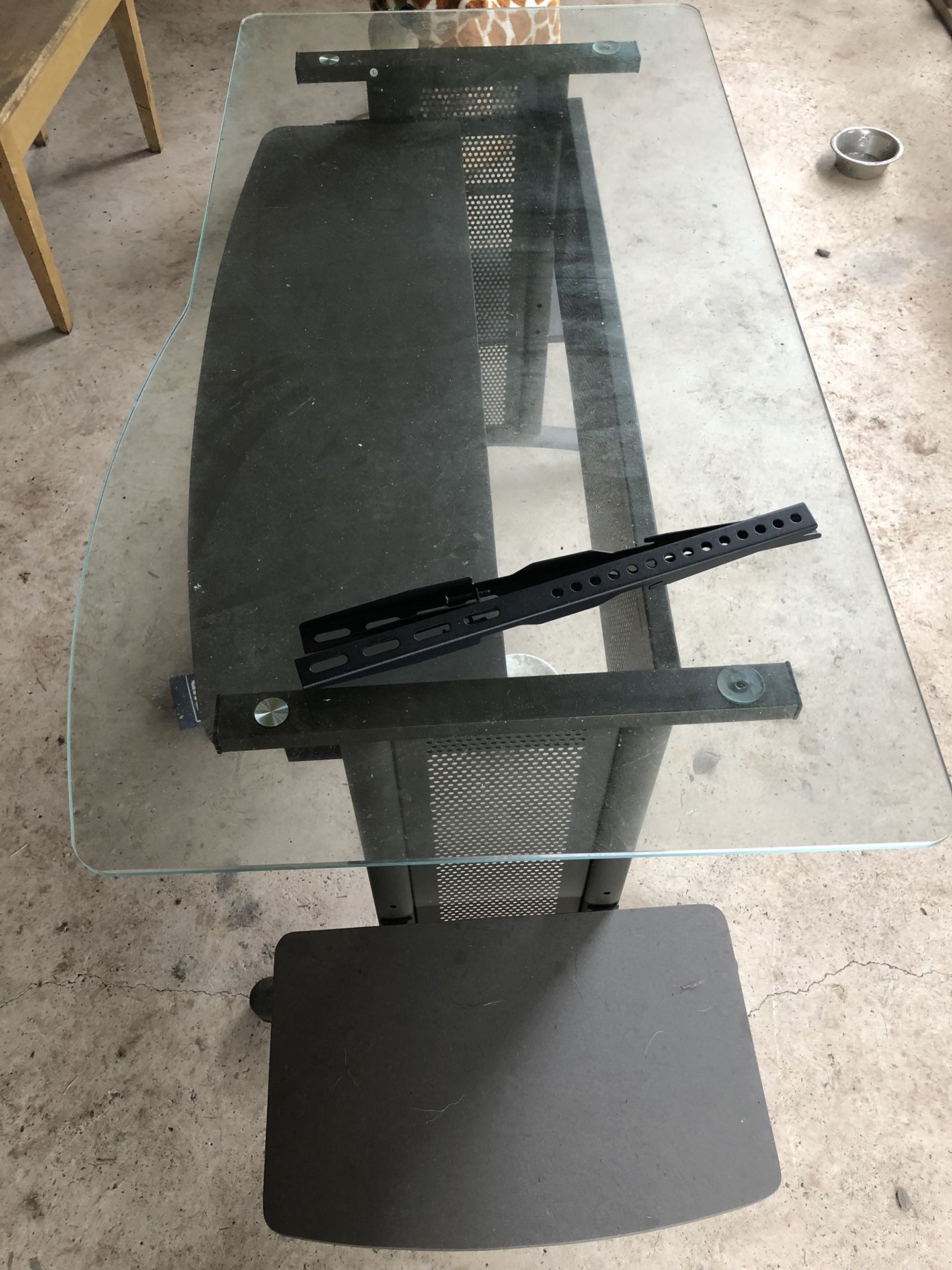 Glass desk