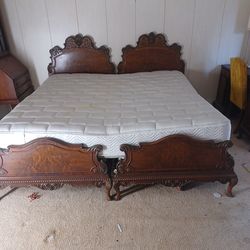 Antique  Solid wood  2 bad for sale $300