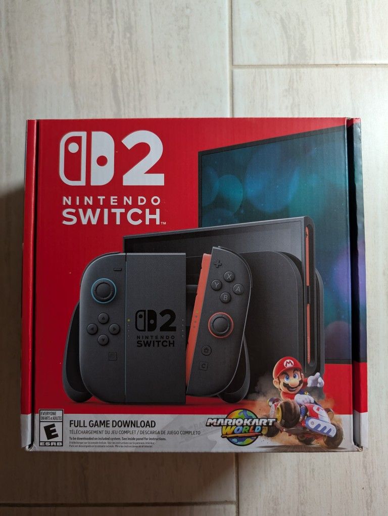 Nintendo Switch 2 System Console Mario Kart World Bundle