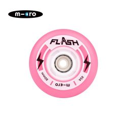 Micro delta flash pink light up inline skate wheels