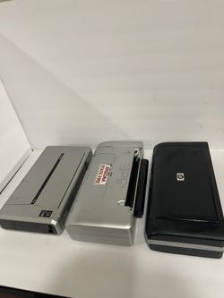 LOT OF 3 Printers HP OfficeJet H470 460 Canon iP100 Untested