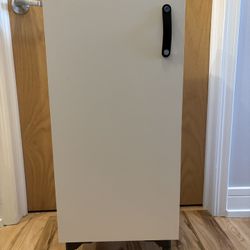 IKEA White Cabinet Book Shelf - 15”w