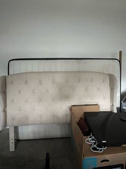Queen size headboard and bed frame