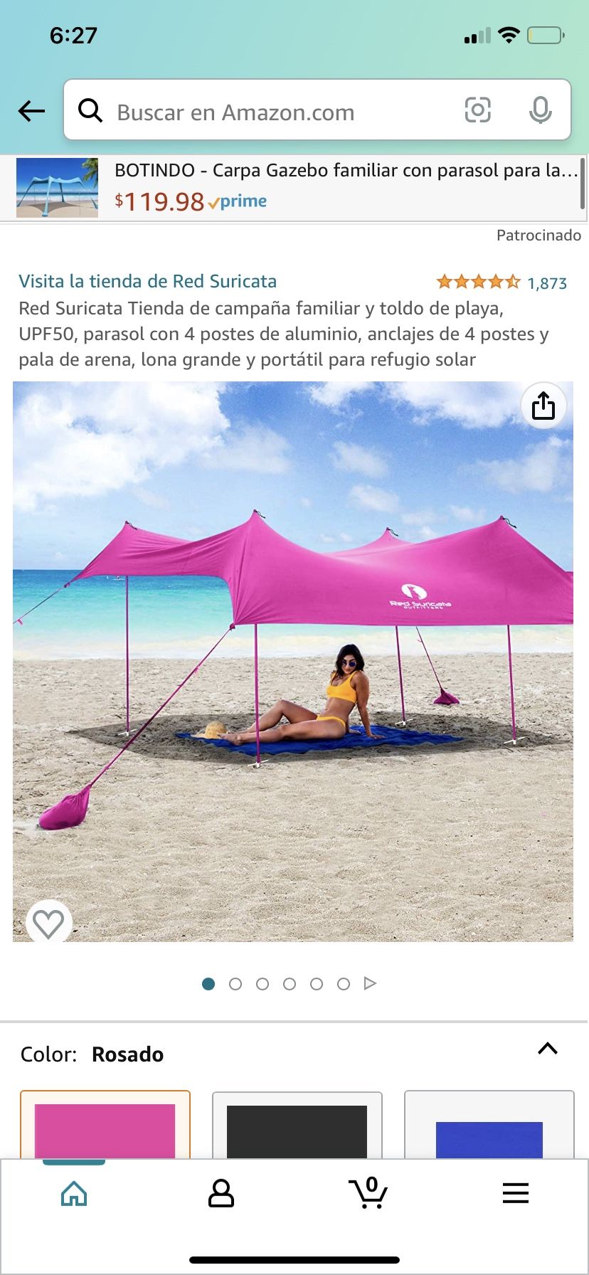 Tienda De Campaña Familiar Y Toldo Para Playa De 6 Posted