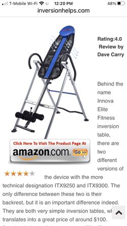 Deluxe Inversion Table