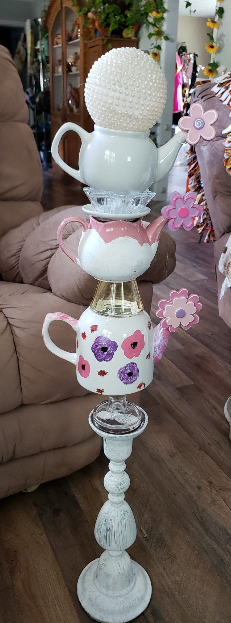 Tea Pot Flower Art