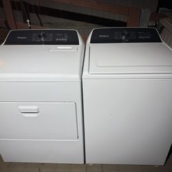 Whirlpool Washer And Dryer Set Electric White