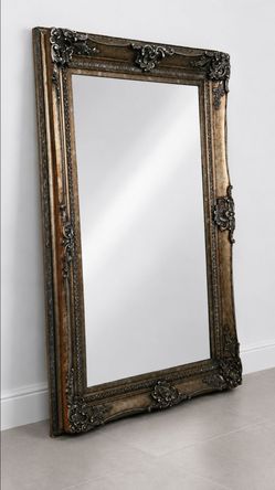 Huge Ornate Baroque Rococo Gilt Full Length Mirror 56x76 Heavy