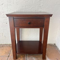 Pottery Barn Valencia Nightstand / End Table (Solid Wood)