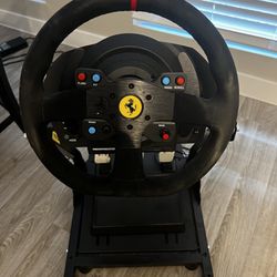 Thrustmaster T300RS With Stand And Extra F1 Wheel