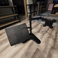Laptop Stand With Monitor Arm