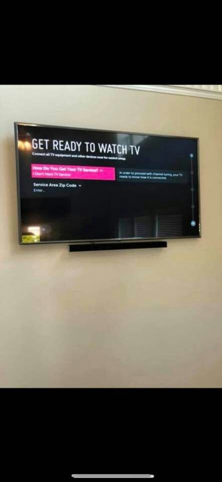 Flatscreen lg tv Mount on wall