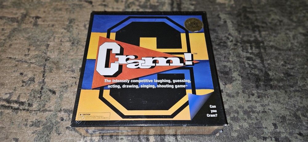 Cram! The Board Game - College Life Collides w/Pop Culture - Brand New Sealed!!!