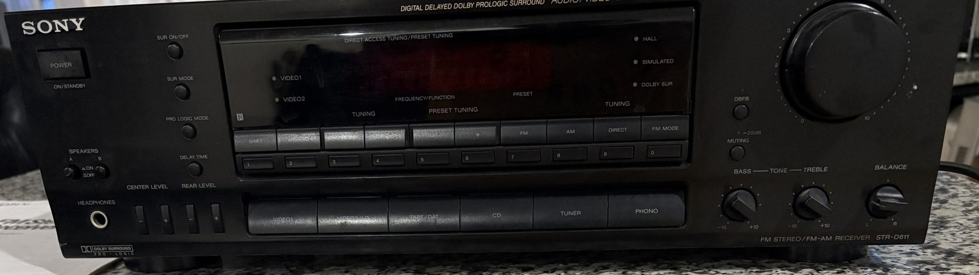 Sony FM Stereo / FM-AM Receiver - For Components only